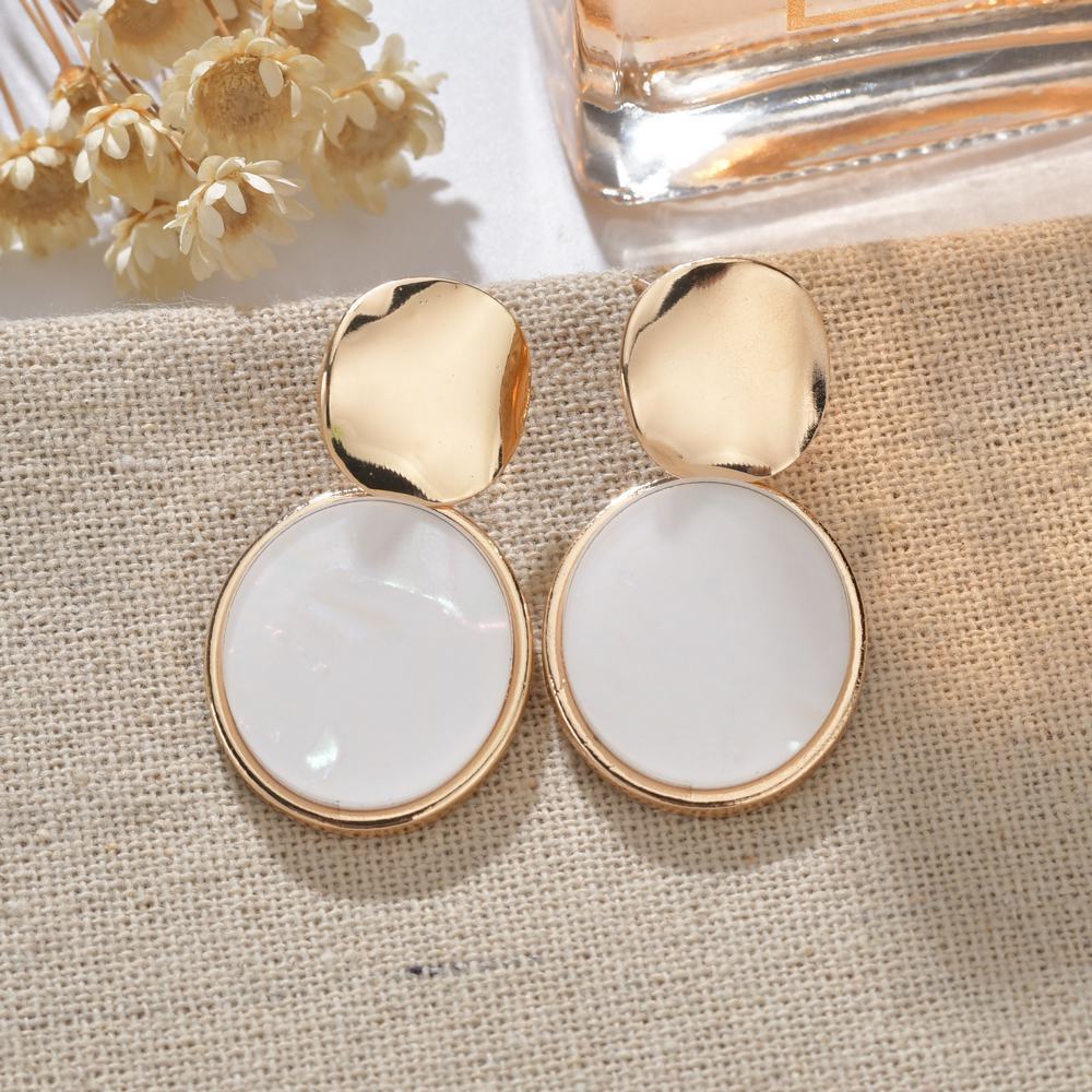 Retro Aimple Sequined Acrylic Earrings Foreign Trade Earrings