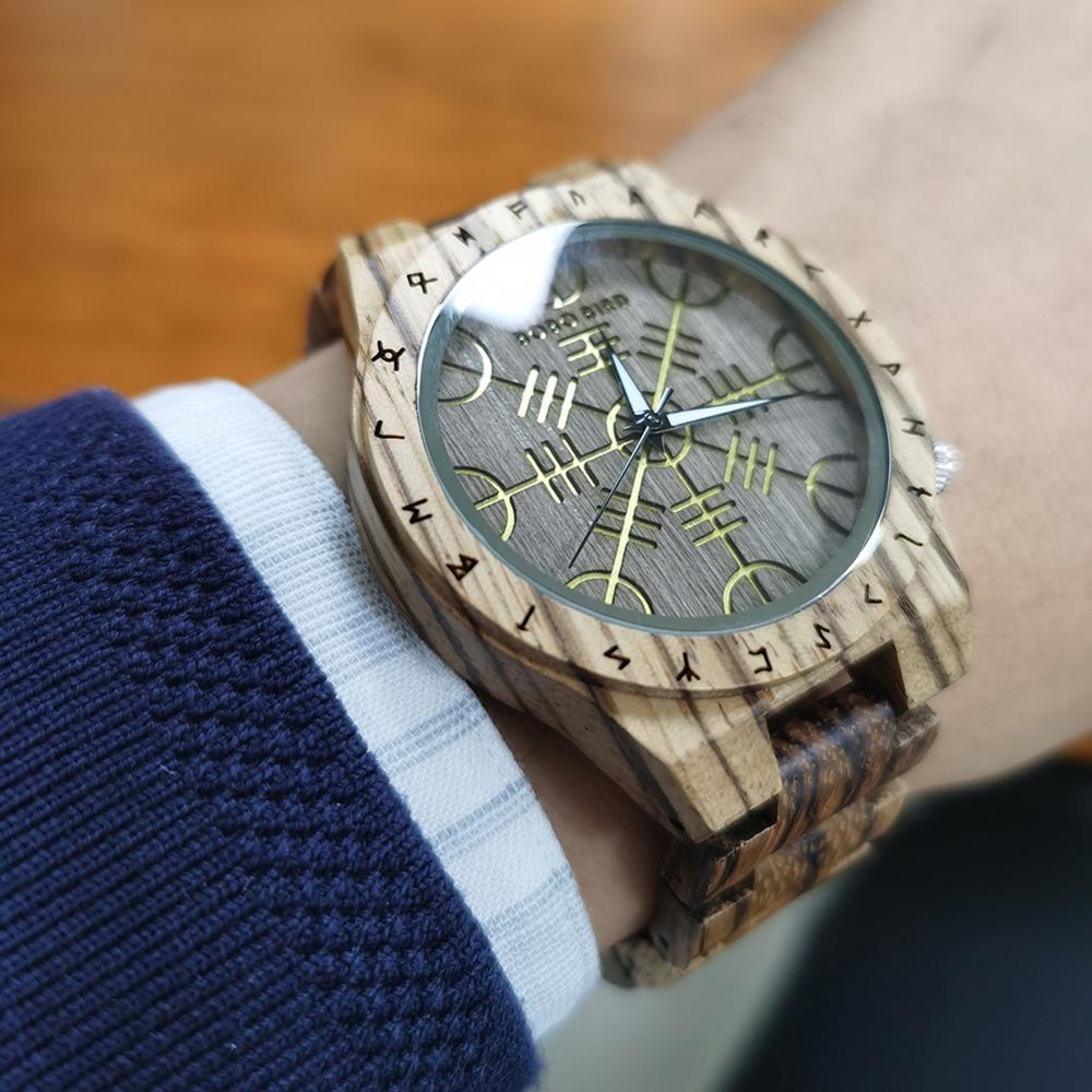 Fashion Retro Craft Men's Quartz Wooden Watch