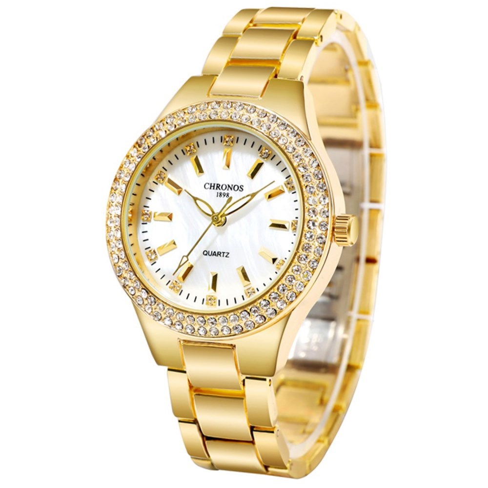 Diamond-studded Non-mechanical Quartz Women's Watch