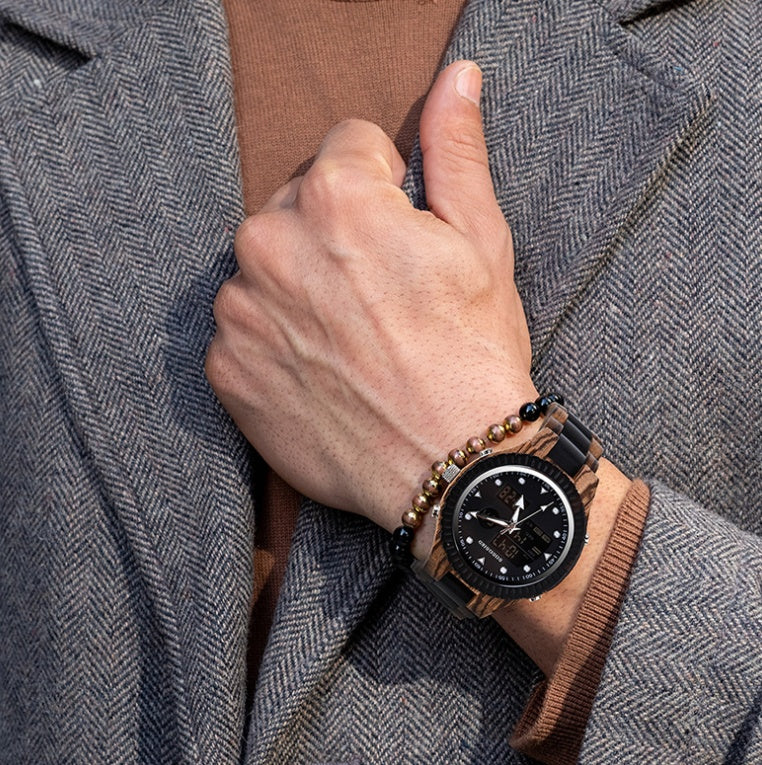 Unisex Natural Wood Quartz Watch