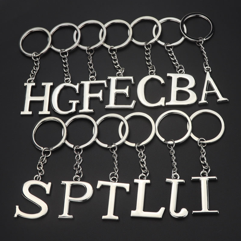 English Alphabet Letter Keychain