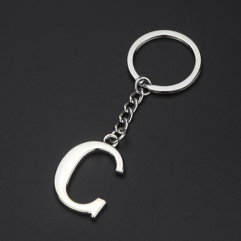 English Alphabet Letter Keychain