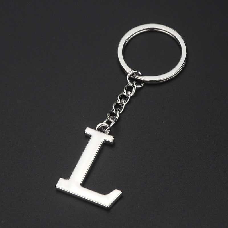 English Alphabet Letter Keychain