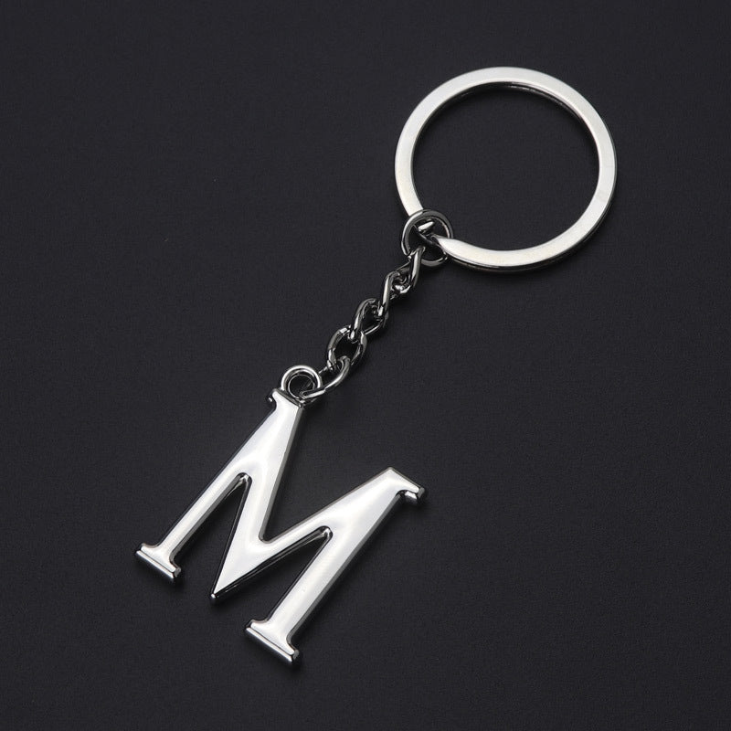 English Alphabet Letter Keychain