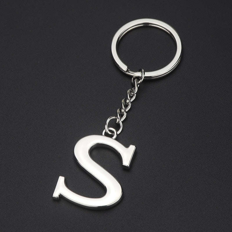 English Alphabet Letter Keychain