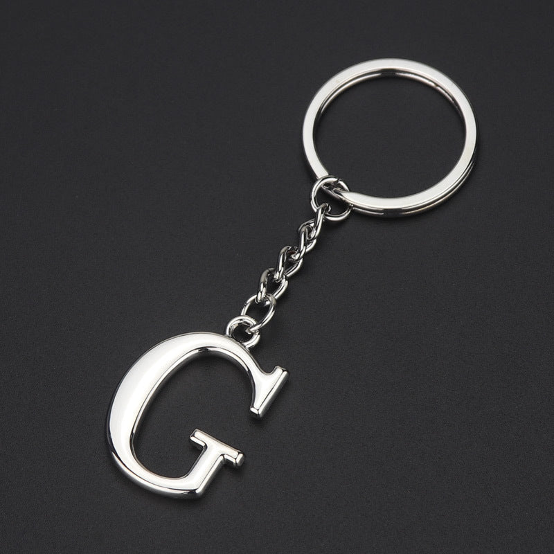 English Alphabet Letter Keychain