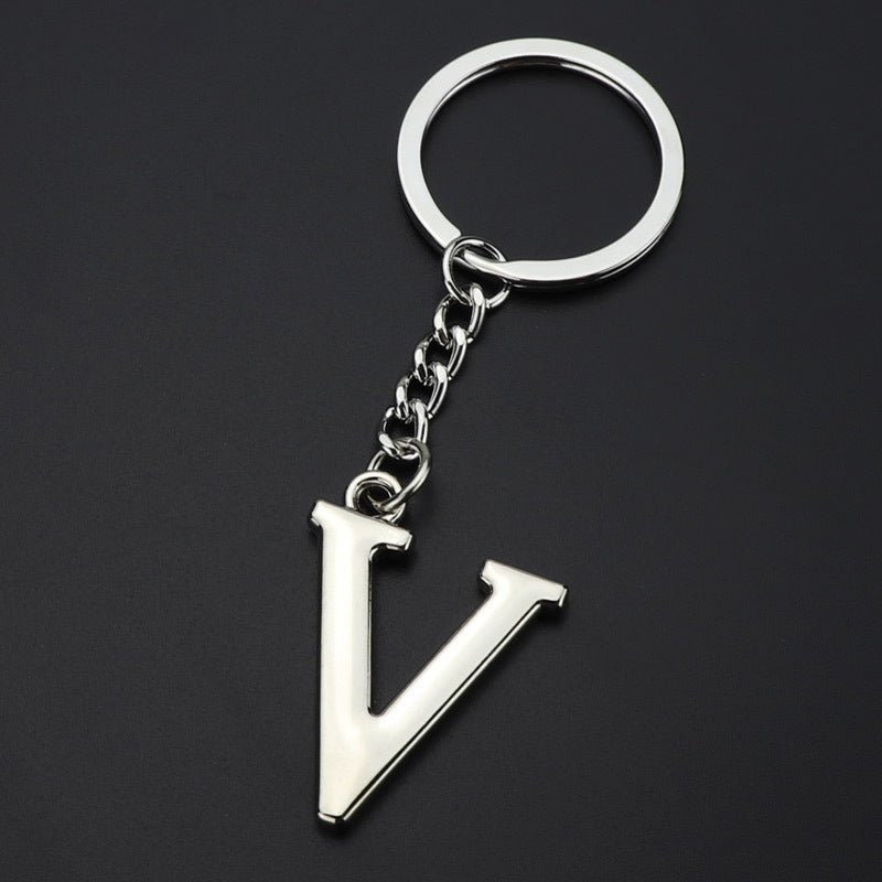 English Alphabet Letter Keychain