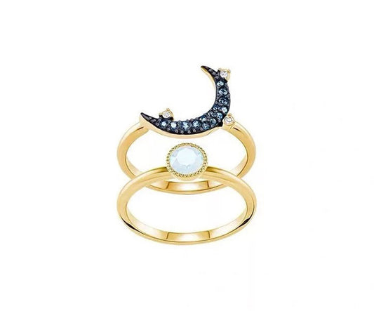 Double-Layer Ring Ladies Decorative Ring
