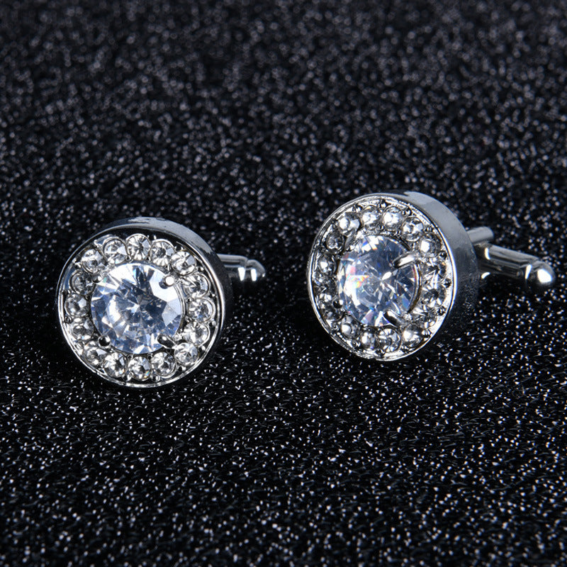 Men's Shirt French Cufflinks Cuff Nails Jewelry Diamond Cuffs