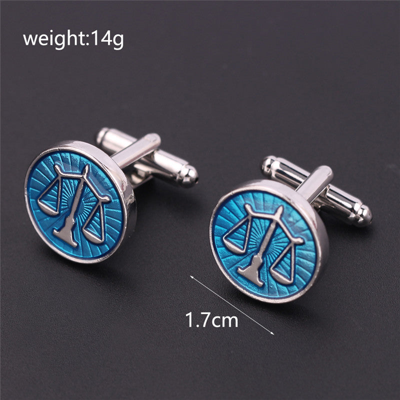 Exquisite Balance Scale Cufflinks Men's French Shirt