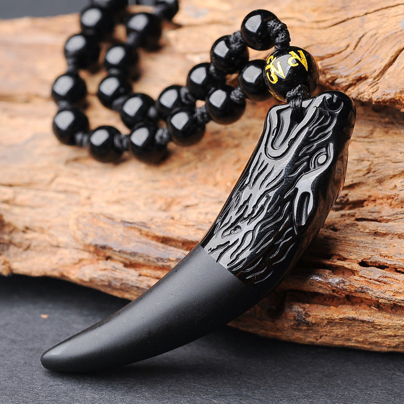 Natural Obsidian Langfang Pendant Obsidian Langfang Pendant Men's Pendant Manufacturer Supply