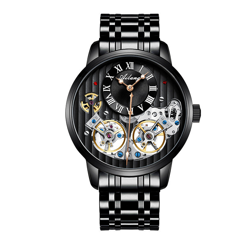 Men's Double Tourbillon Automatic Mechanical Business Watch