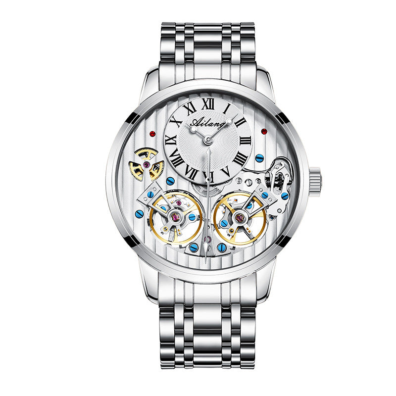 Men's Double Tourbillon Automatic Mechanical Business Watch