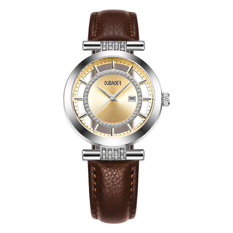 Fashion Rhinestone Personalized Hollow Watch