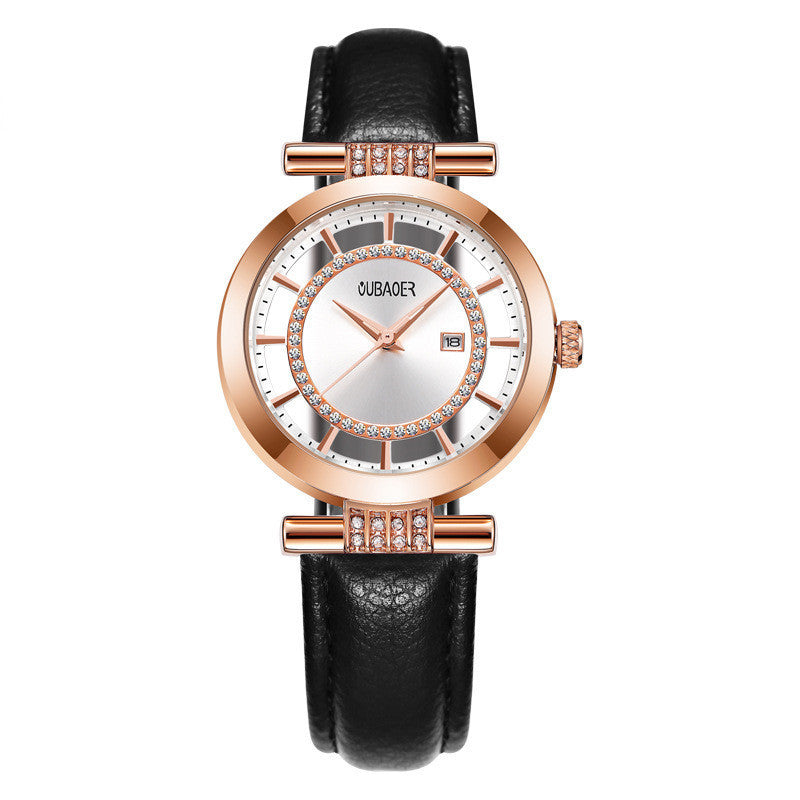 Fashion Rhinestone Personalized Hollow Watch