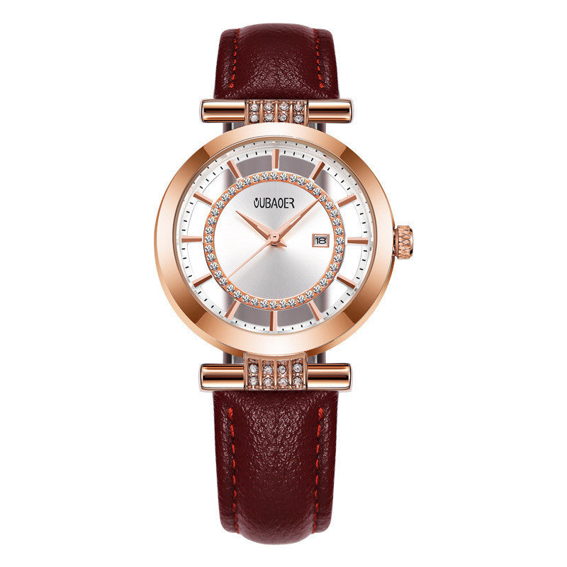 Fashion Rhinestone Personalized Hollow Watch