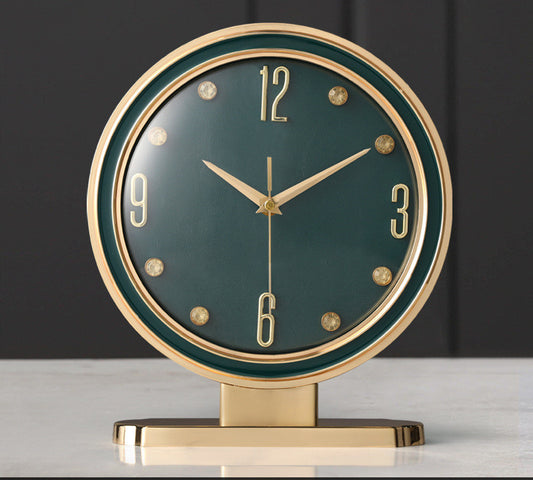 Leather Creative Placement Home Fashion Desk Clock