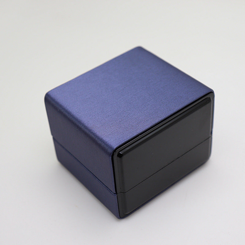 Leather Paint Ring Box Custom Creative Printed LOGO Text