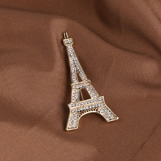 Eiffel Tower Brooch Alloy Plating Clothes Accessories Brooch