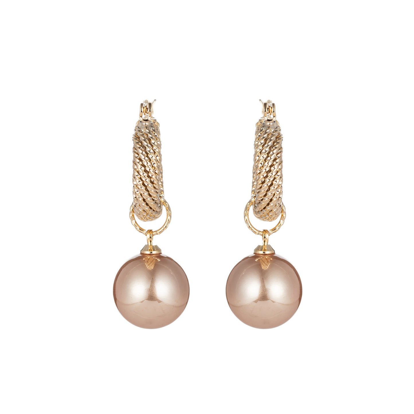 Metal Earrings Pearl Earrings Hong Kong Style Earrings Female Earrings