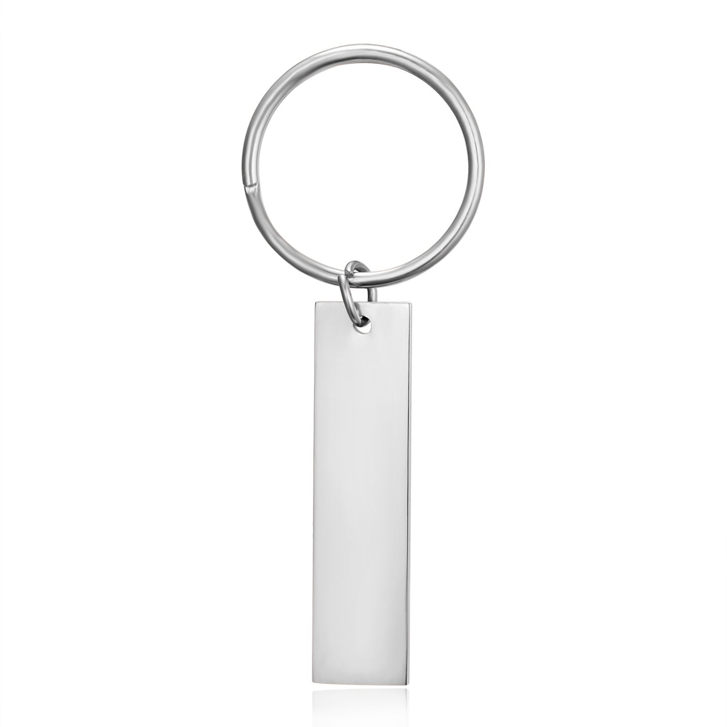 Stainless Steel Keychain With Lettering