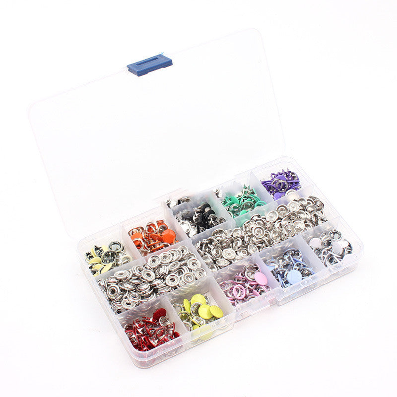 9.5MM Hollow Color Five Prong Button