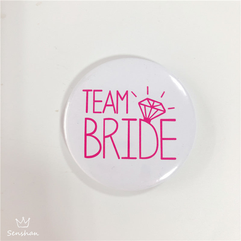 Rose Gold Teambride Badge, Bridal Etiquette Strap, Bachelor Party Bride To Be Strap