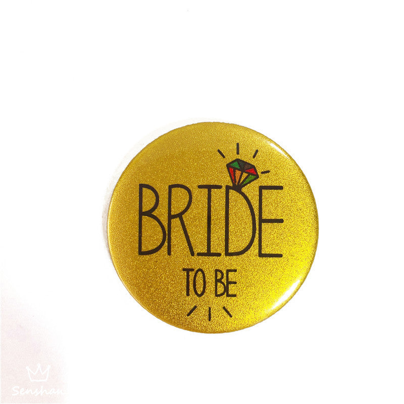 Rose Gold Teambride Badge, Bridal Etiquette Strap, Bachelor Party Bride To Be Strap