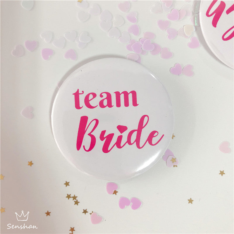 Rose Gold Teambride Badge, Bridal Etiquette Strap, Bachelor Party Bride To Be Strap