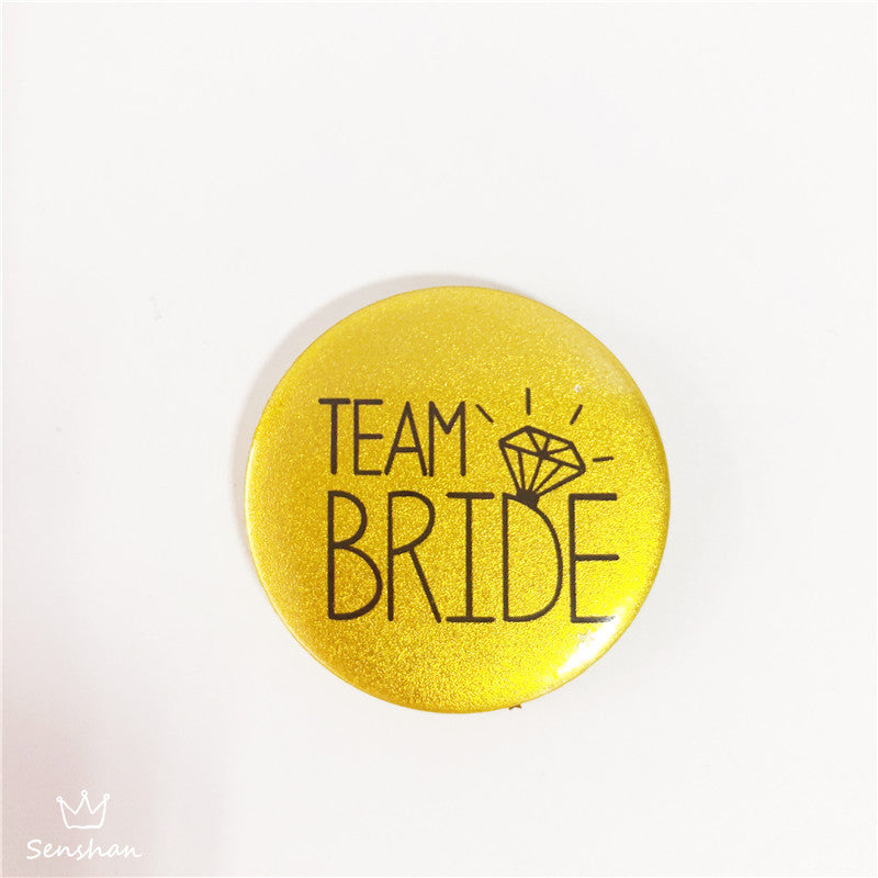 Rose Gold Teambride Badge, Bridal Etiquette Strap, Bachelor Party Bride To Be Strap