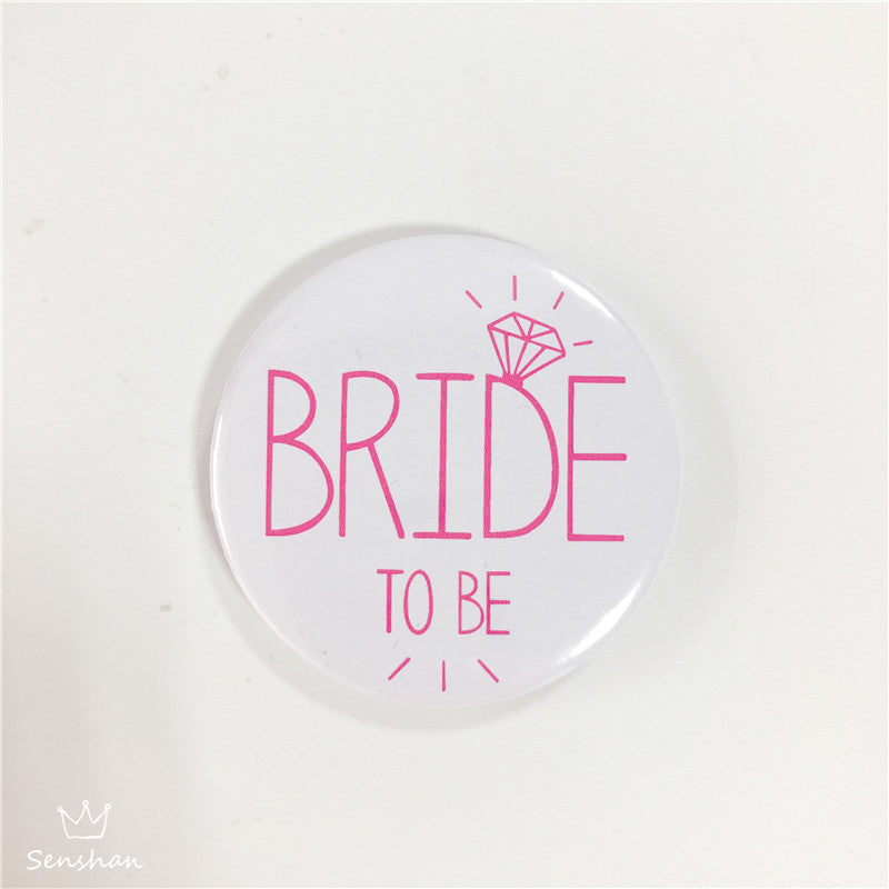 Rose Gold Teambride Badge, Bridal Etiquette Strap, Bachelor Party Bride To Be Strap