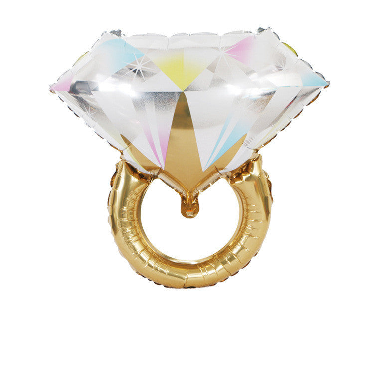 Giant Diamond Ring Foil Balloon Decoration