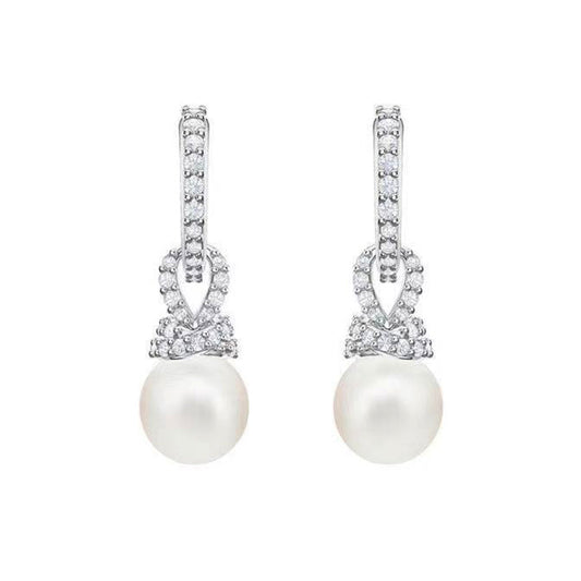 Elegant Temperament, All-Match, A More Elegant And Intellectual Pearl Jewelry With Diamonds