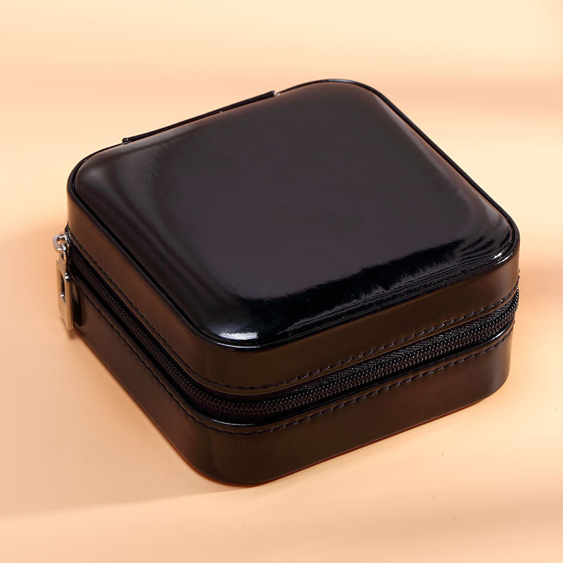 Portable Single-Layer Jewelry Box