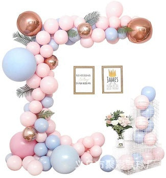 Cross-Border Hot Sale Rose Gold Balloon Set Baby Birthday Party Adult Wedding Decoration Champagne Gold Set