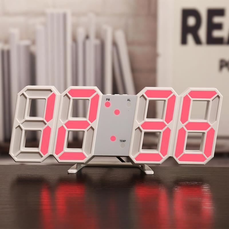 Three-dimensional Wall Clock, Silent Digital Alarm Clock, Three-dimensional Wall Clock For Living Room