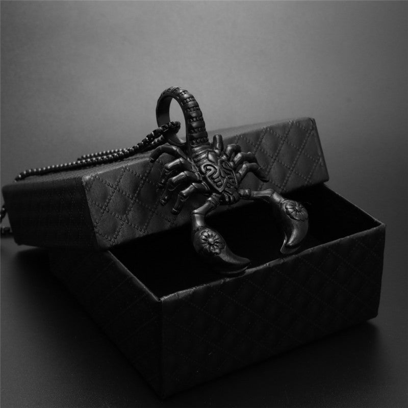 Scorpion Pendant Necklace 316L Stainless Steel Men Chain Necklace Fashion Men Jewelry