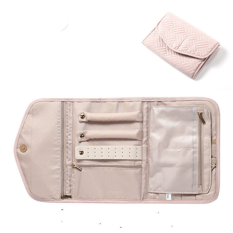 Portable Folding Travel Jewelry and Cosmetic Clutch