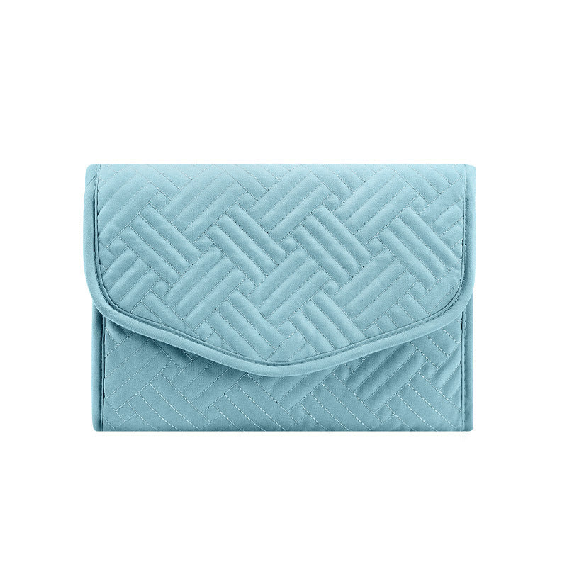 Portable Folding Travel Jewelry and Cosmetic Clutch
