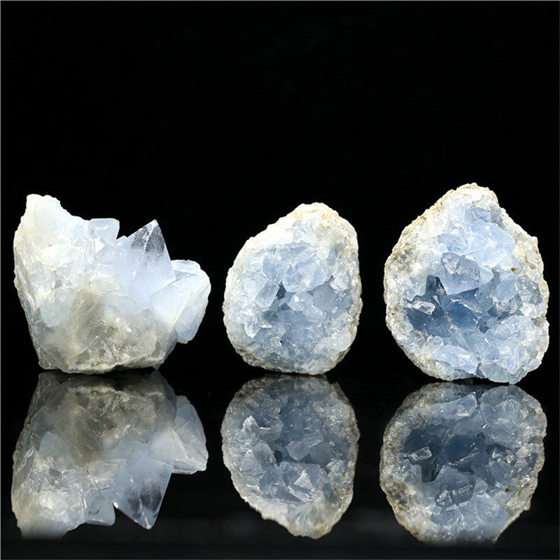 Natural Crystal Rough Stone Celestite Kyanite Crushed Stone Blue Crystal Decoration