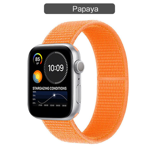 Compatible with Apple, The Watch Band Is Suitable For Watch Nylon Loop Iwatch3456 Sports Se Six Representative Band Manufacturers