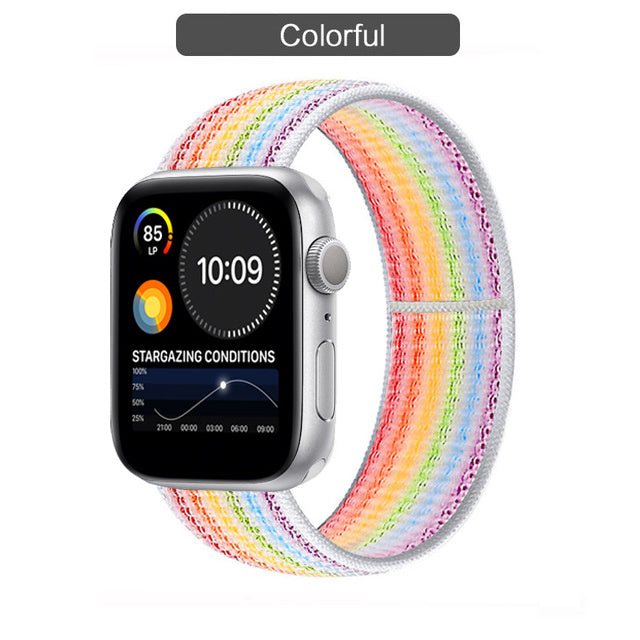 Compatible with Apple, The Watch Band Is Suitable For Watch Nylon Loop Iwatch3456 Sports Se Six Representative Band Manufacturers