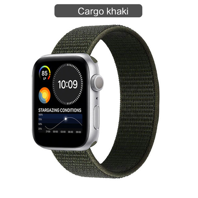 Compatible with Apple, The Watch Band Is Suitable For Watch Nylon Loop Iwatch3456 Sports Se Six Representative Band Manufacturers