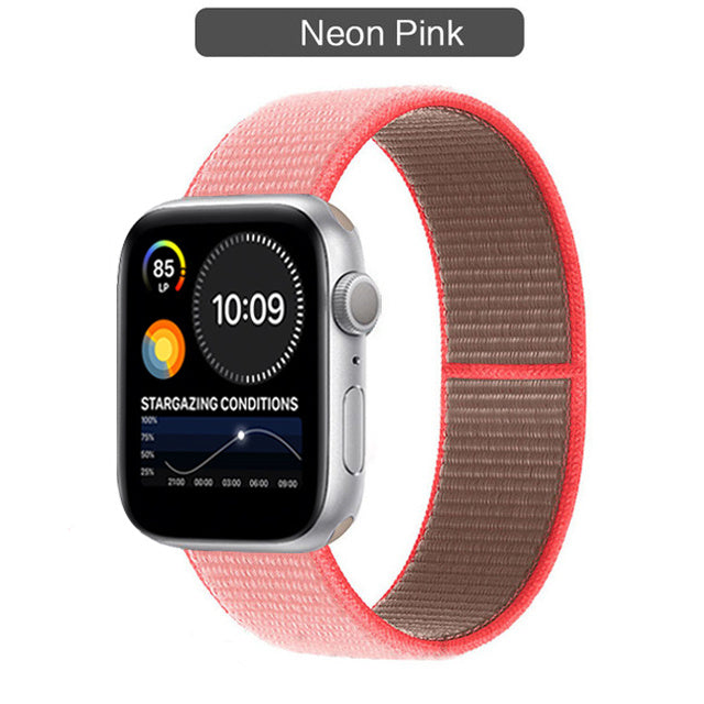 Compatible with Apple, The Watch Band Is Suitable For Watch Nylon Loop Iwatch3456 Sports Se Six Representative Band Manufacturers