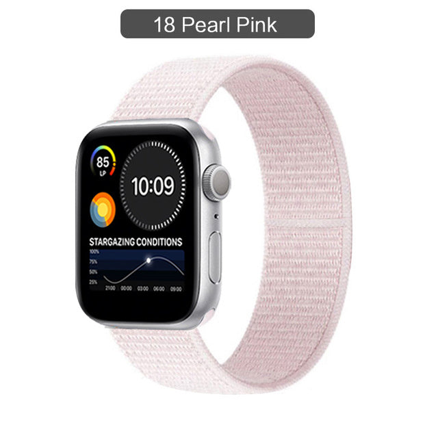 Compatible with Apple, The Watch Band Is Suitable For Watch Nylon Loop Iwatch3456 Sports Se Six Representative Band Manufacturers