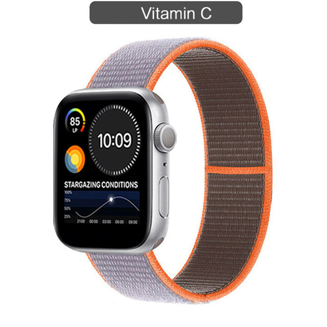 Compatible with Apple, The Watch Band Is Suitable For Watch Nylon Loop Iwatch3456 Sports Se Six Representative Band Manufacturers