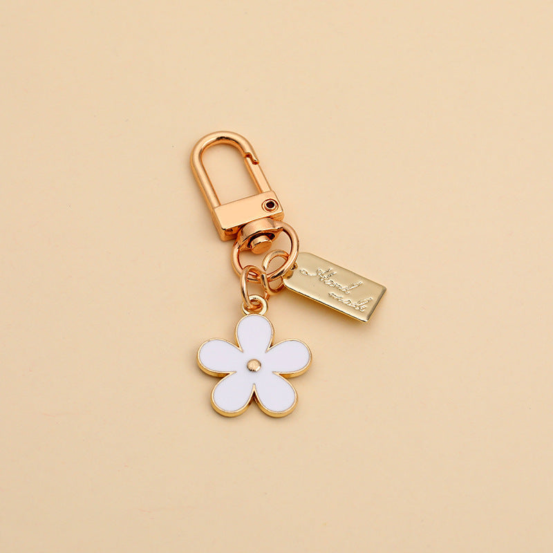 Metal Small Daisy Keychain Niche Flowers