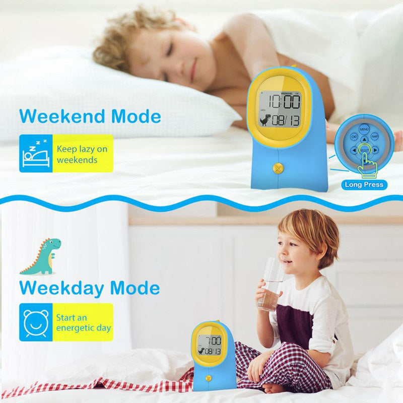 Bedside Night Light LED Display Electronic Alarm Clock