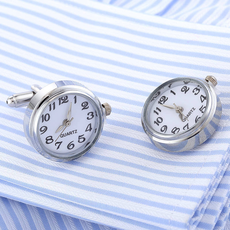 Hot-Selling Limited Edition Watch Cufflinks Stainless Steel Cuff Nails Personality Fun Movement Mechanical Cuffs