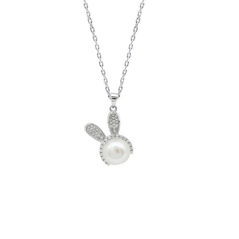 Luxury Cute Rabbit With Pearl Jewelry